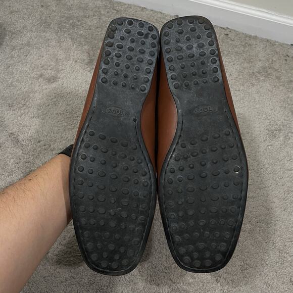 TOD’S Gommino Horsebit Driving Loafers Men’s Size 11 Brown Leather Slip On Shoes main image 5